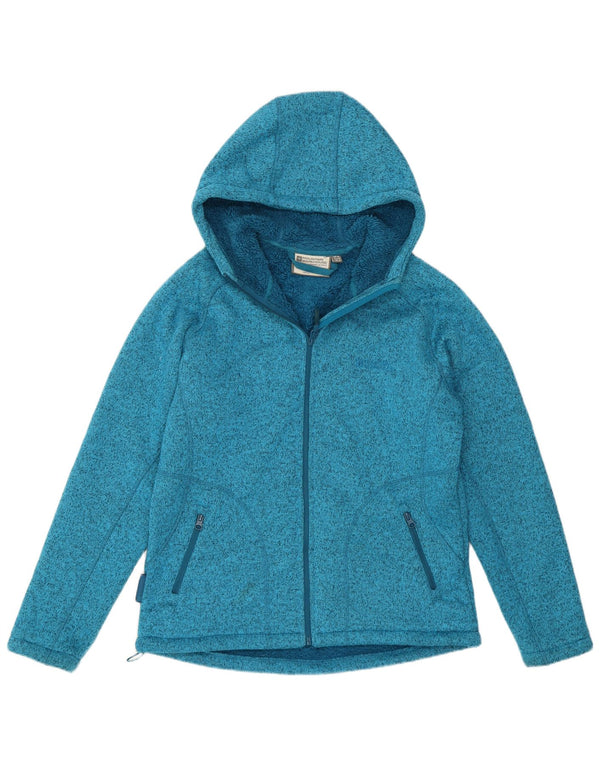 Damski sweter z kapturem i zamkiem Mountain Warehouse UK 14, duży, niebieski, nakrapiany