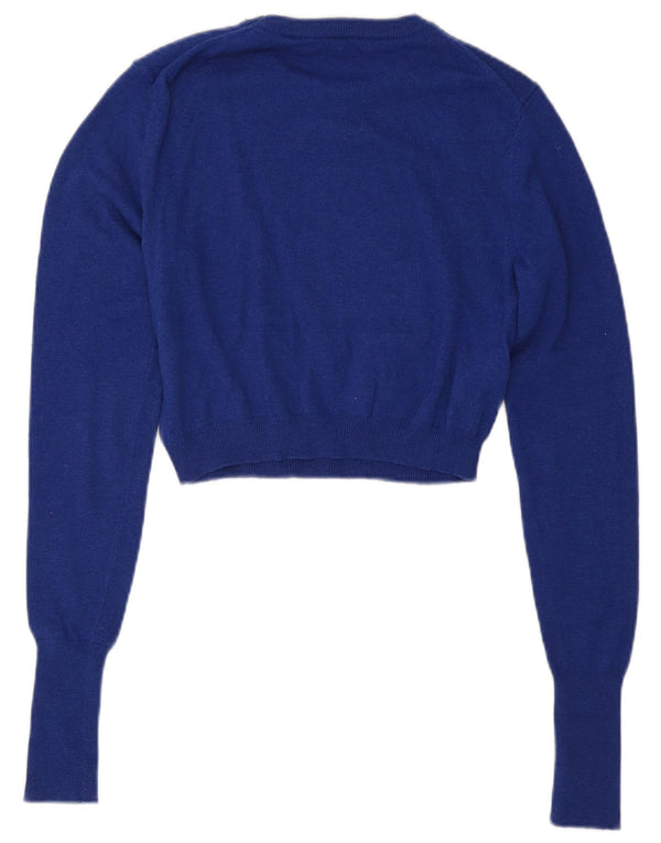 Sweter damski Zara z okrągłym dekoltem, UK 12, średni niebieski