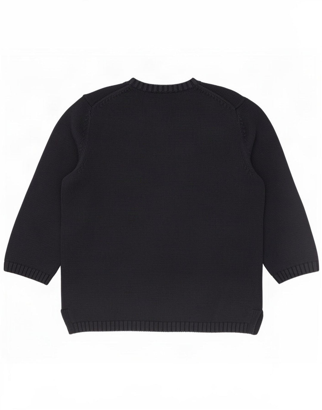 Chłopięcy sweter Lands End z dekoltem w łódkę, 10-11 lat, średni granatowy
