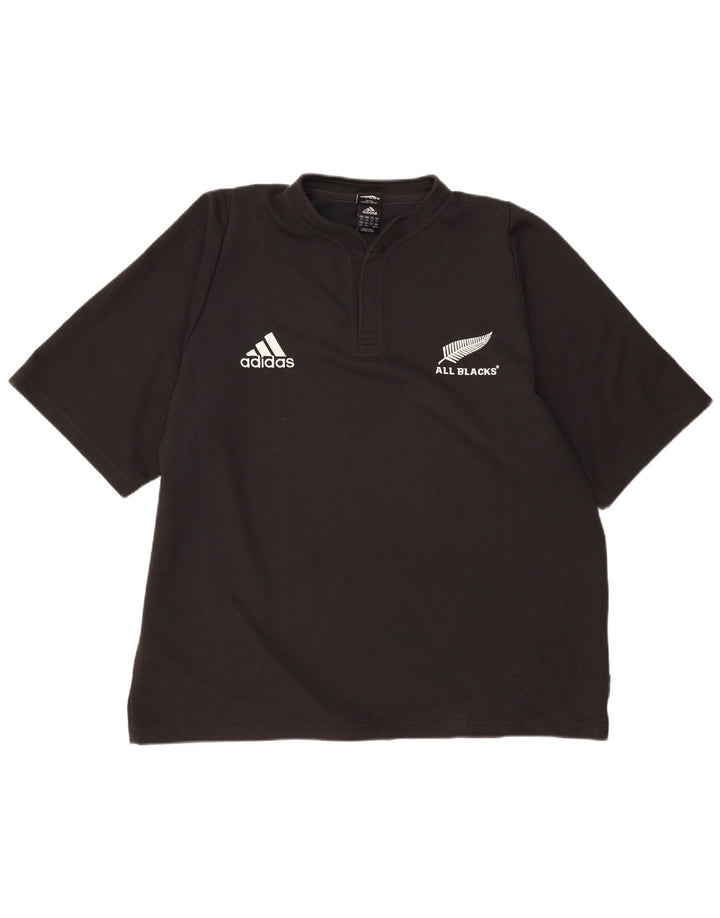 Adidas Męska koszulka z grafiką All Blacks Top 2XL Czarny poliester