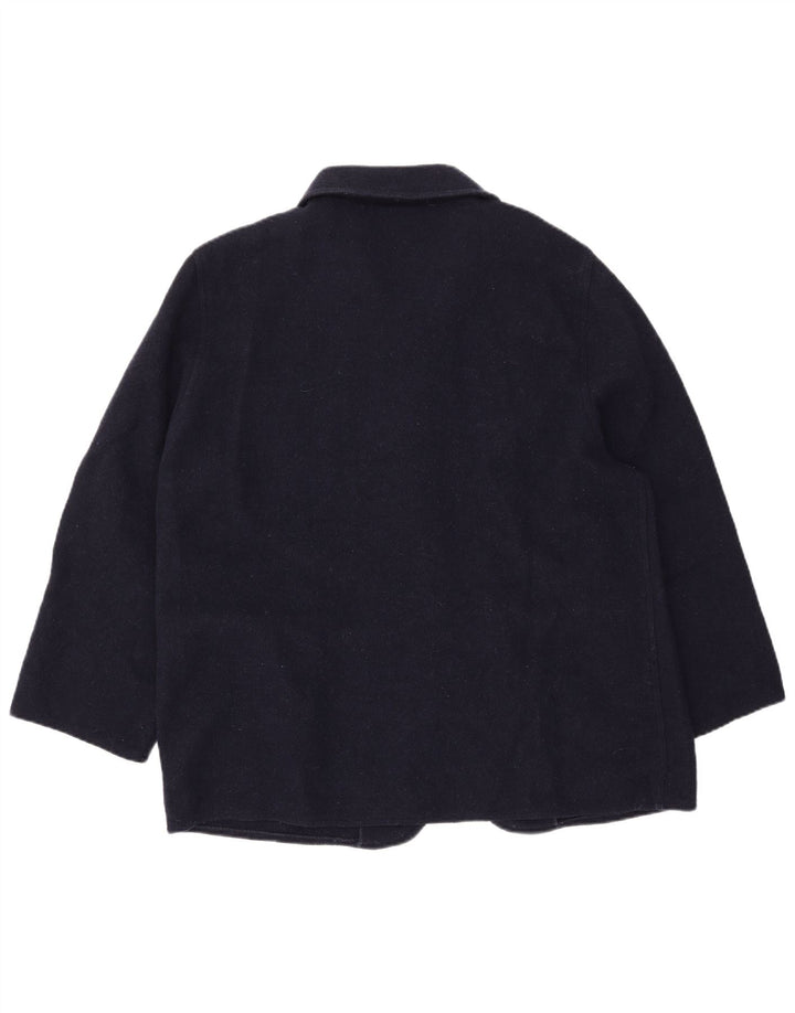 Damska marynarka EASY z rękawami 3/4 i 4 guzikami IT 46, duża, granatowa