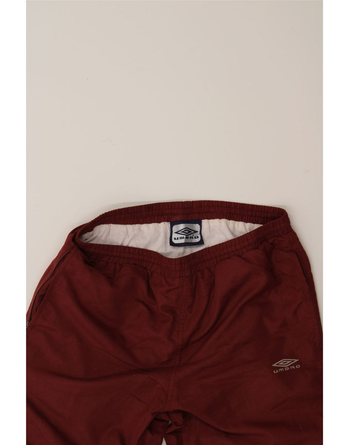 UMBRO Mens Tracksuit Trousers Joggers Small  Burgundy Vintage Umbro and Second-Hand Umbro from Messina Hembry 