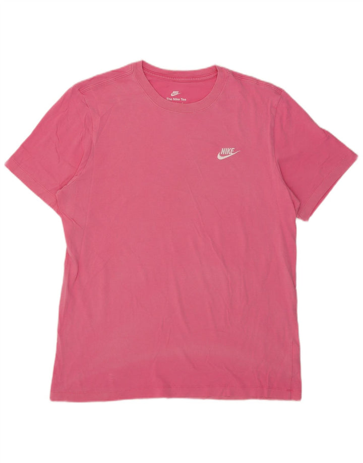 T-shirt męski Nike, duży, różowy, bawełniany