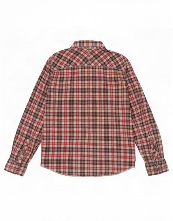 Męska koszula flanelowa Tommy Hilfiger, duża, bawełniana w czerwoną kratę