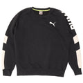 Męska bluza z grafiką Puma, sweter w kolorze średniej czerni, z blokami kolorów