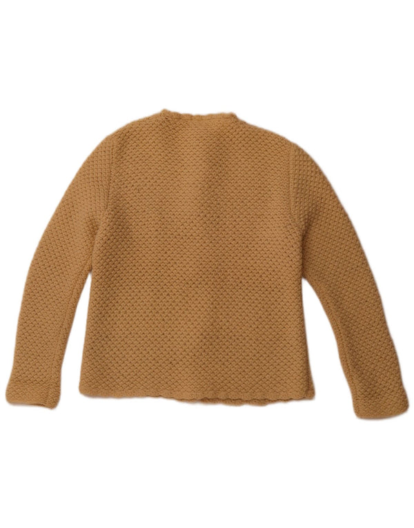 Sweter damski VINTAGE UK 12 Średni beż Owcza wełna