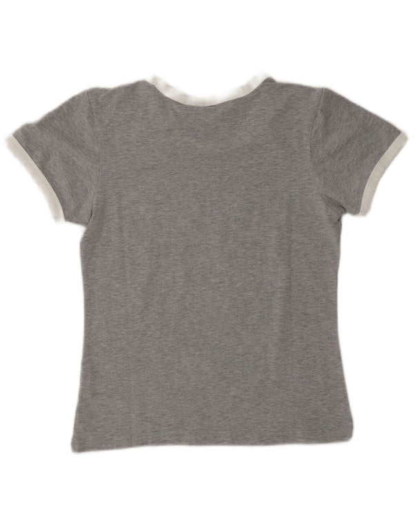 Damska koszulka Puma Crop Graphic Top UK 10 Small Grey Flecked