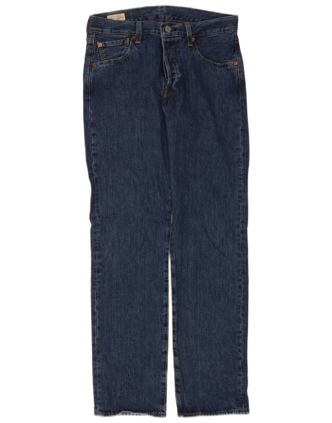 Męskie dżinsy Levi's 501 Straight W30 L32 Niebieskie bawełniane
