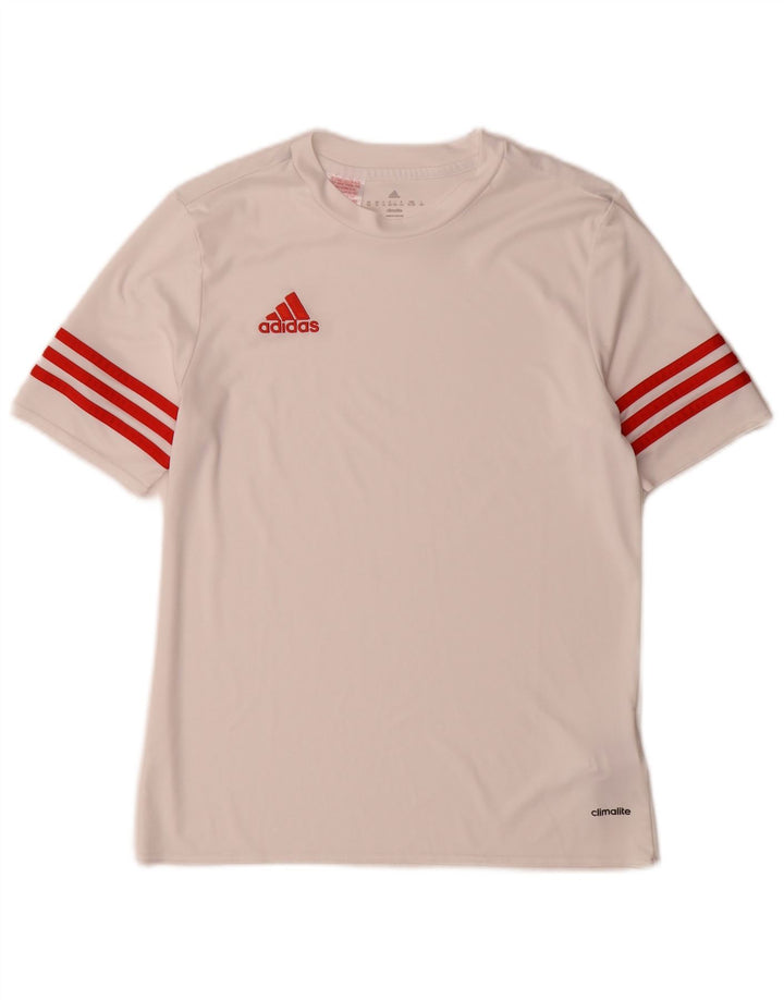 Adidas Chłopięca Koszulka Climalite Top 13-14 Lat XL Biały Poliester