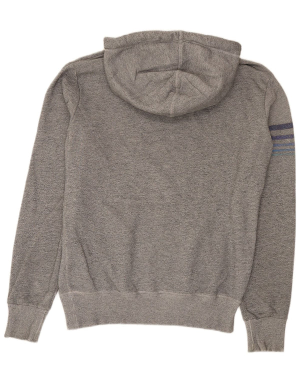 Męski sweter z kapturem Superdry z grafiką, średnioszary, bawełniany w cętki