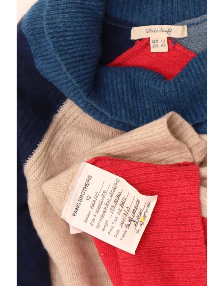 Damski sweter z golfem White Stuff UK 12 Średni Wielokolorowy