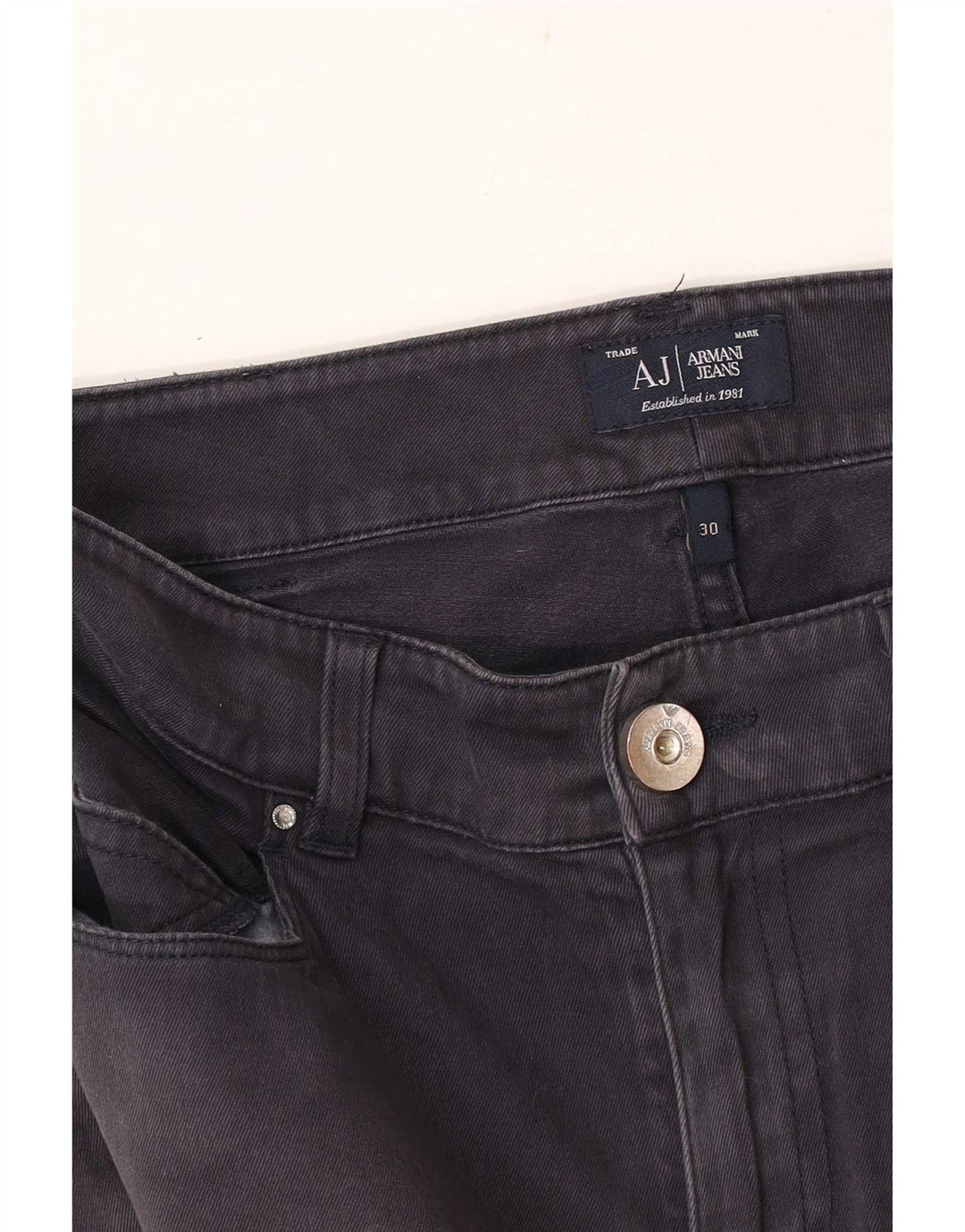 Damskie jeansy Skinny Armani W30 L29 granatowe
