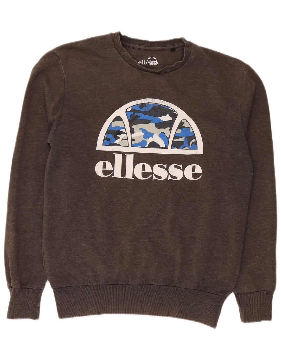 Męska bluza z grafiką Ellesse, średnioszara, bawełniana