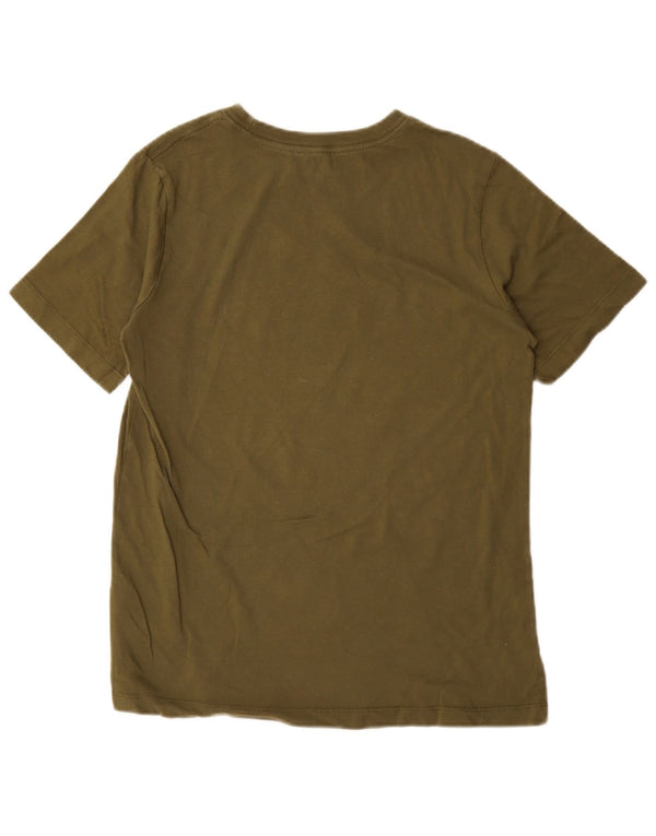 Chłopięcy T-shirt z grafiką Nike, 13-14 lat, XL, bawełna khaki
