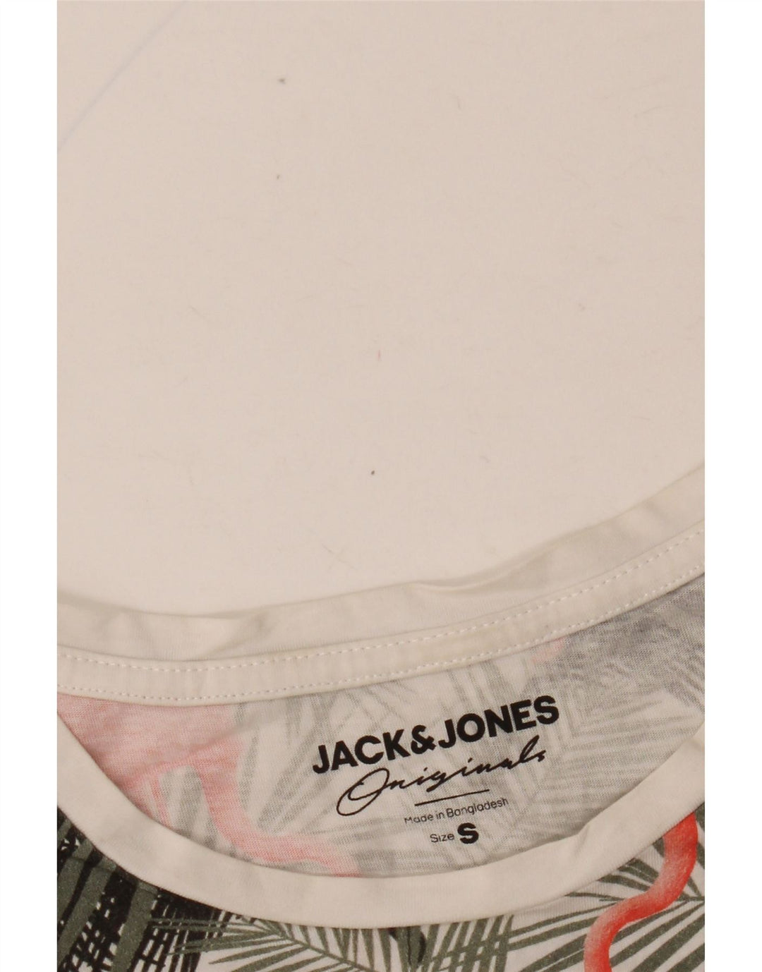 Męska koszulka z grafiką JACK & JONES, mała, wielokolorowa w kwiaty