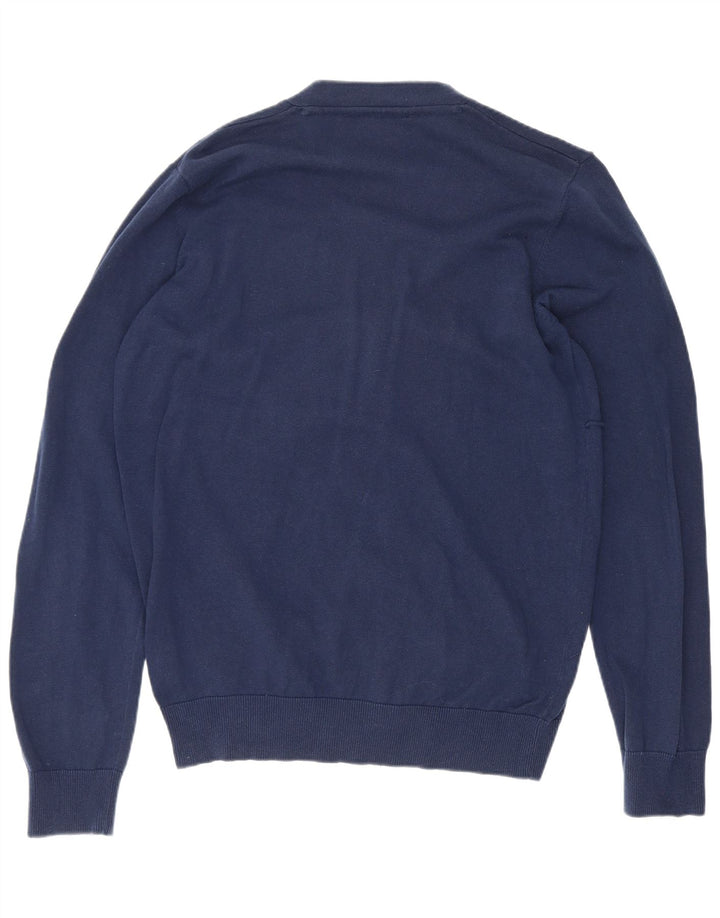 Męski sweter rozpinany Richmond, mały, granatowy, bawełniany