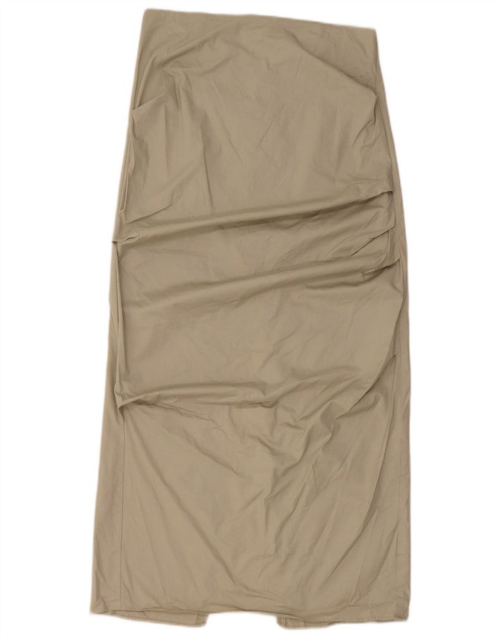 Spódnica damska Zara Maxi średnia W28 zielona bawełna