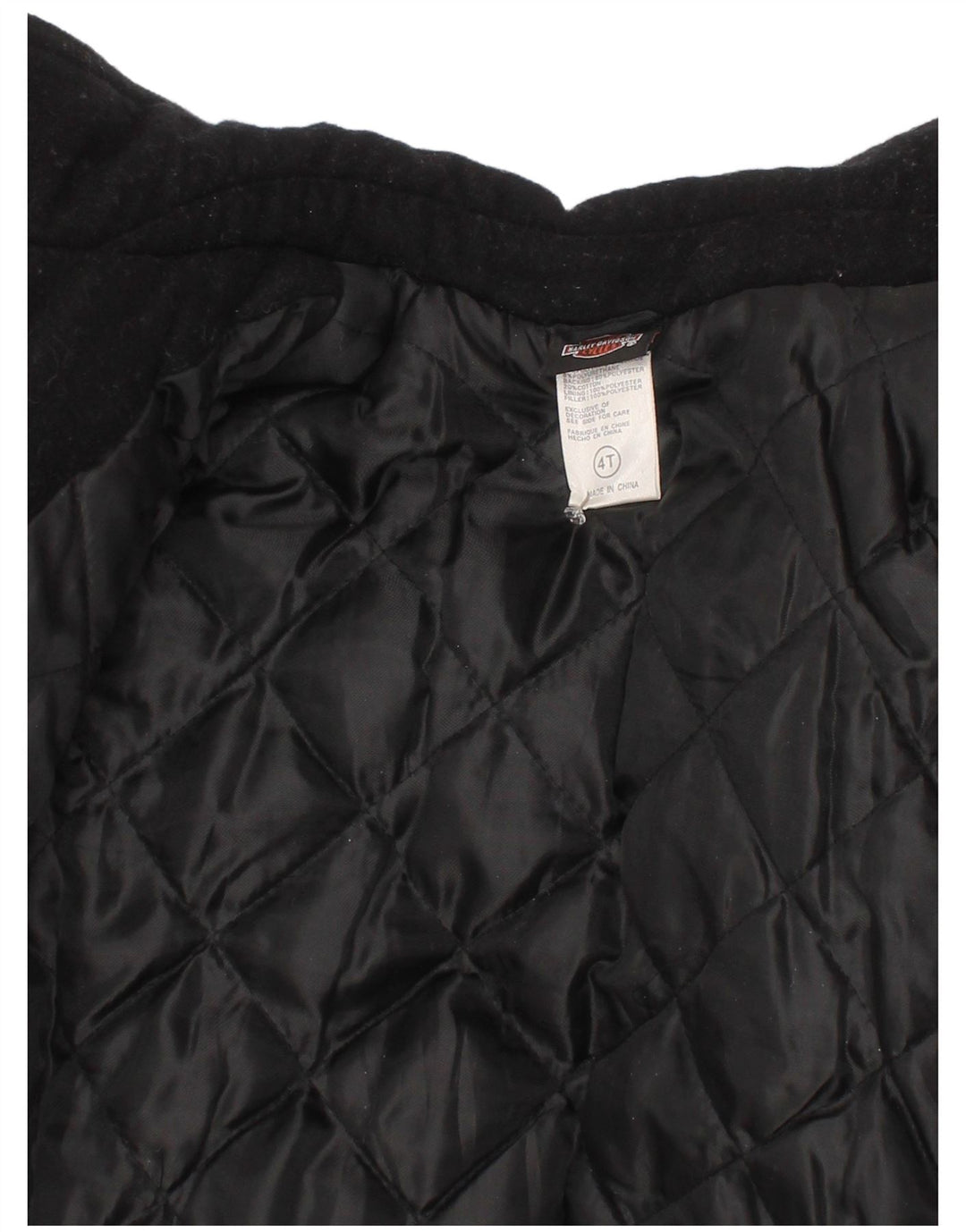 Chłopięca kurtka Harley Davidson Graphic Varsity 3-4 lata, granatowa, z blokami kolorów