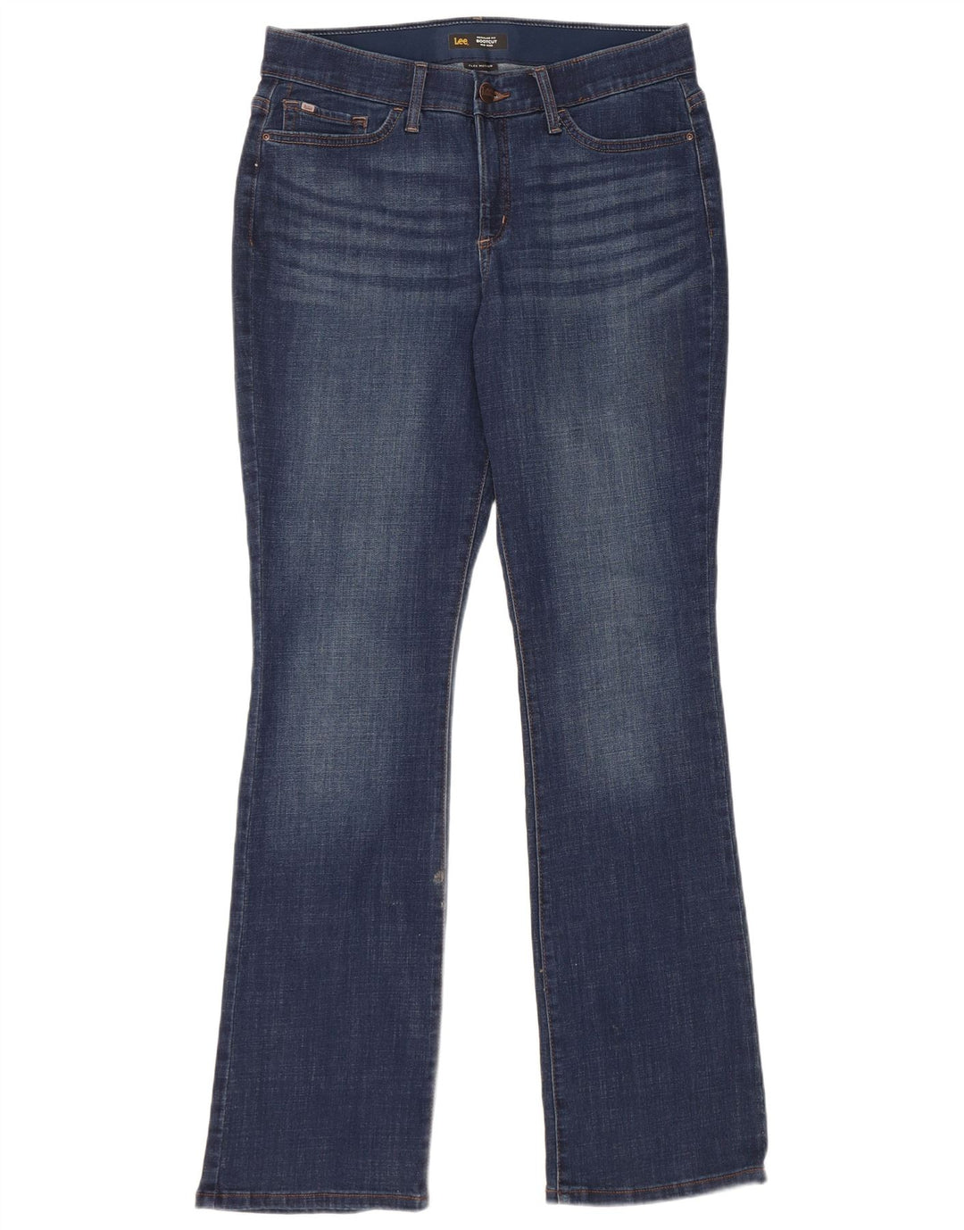 Damskie jeansy Lee Bootcut ze średnim stanem i regularnym krojem, US 12, duże, W32 L33, niebieskie