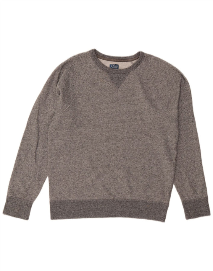 Męska bluza J. Crew, mała, szara, nakrapiana bawełna