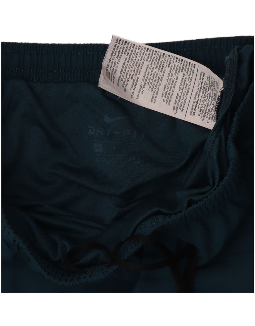 Męskie spodenki sportowe Nike Dri Fit Graphic, mały, zielony poliester z blokami kolorów