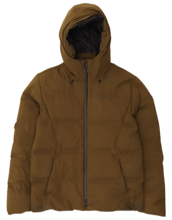 Patagonia Męska ocieplana kurtka z kapturem UK 36 Small Khaki Poliester