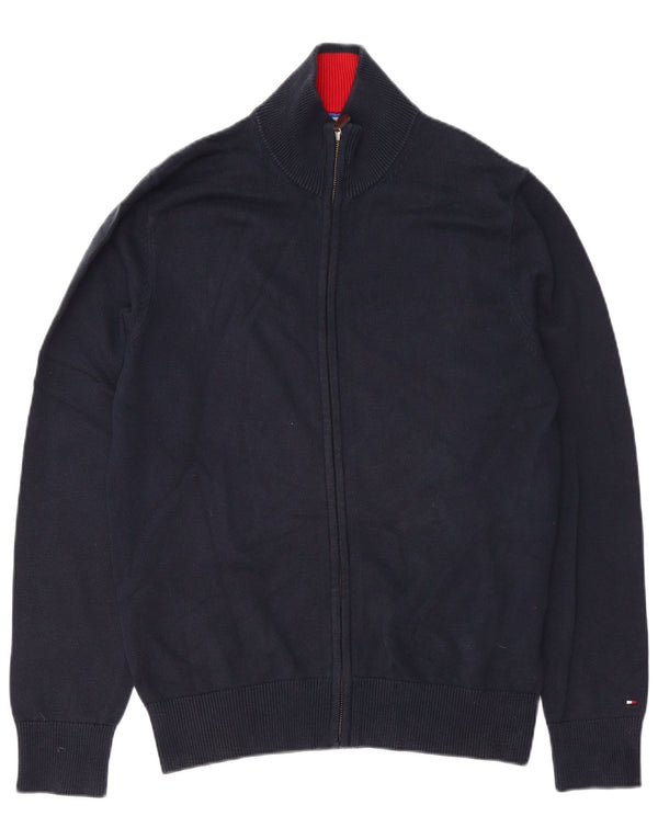 Sweter męski Tommy Hilfiger, duży, granatowy, bawełniany