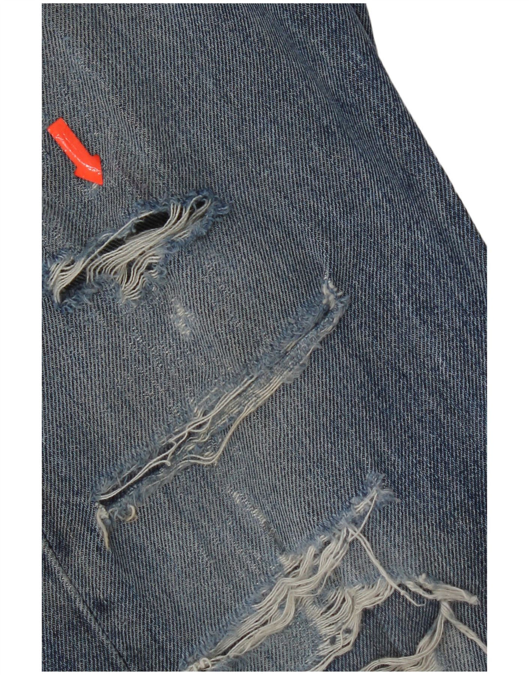 Męskie jeansy Levi's 505 w trudnej sytuacji W33 L30 Niebieska bawełna