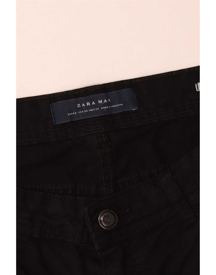 Męskie jeansy slim fit Zara EU 44 Large W34 L31 Black