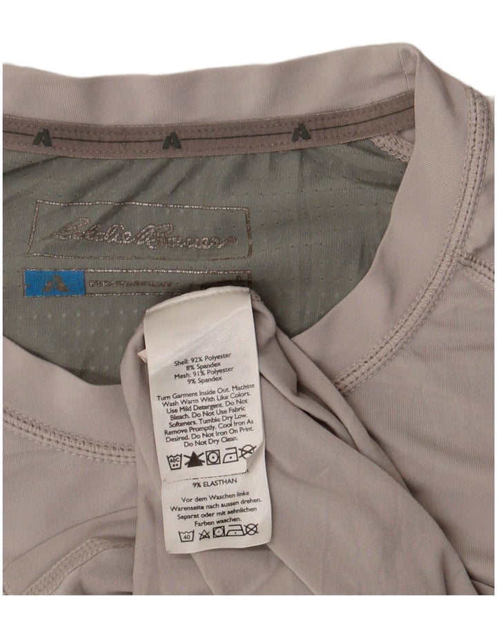 T-shirt męski Eddie Bauer, duży, szary, kolorowy poliester