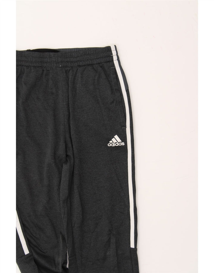 ADIDAS Boys Tracksuit Trousers 10-11 Years Medium Grey Polyester Vintage Adidas and Second-Hand Adidas from Messina Hembry 