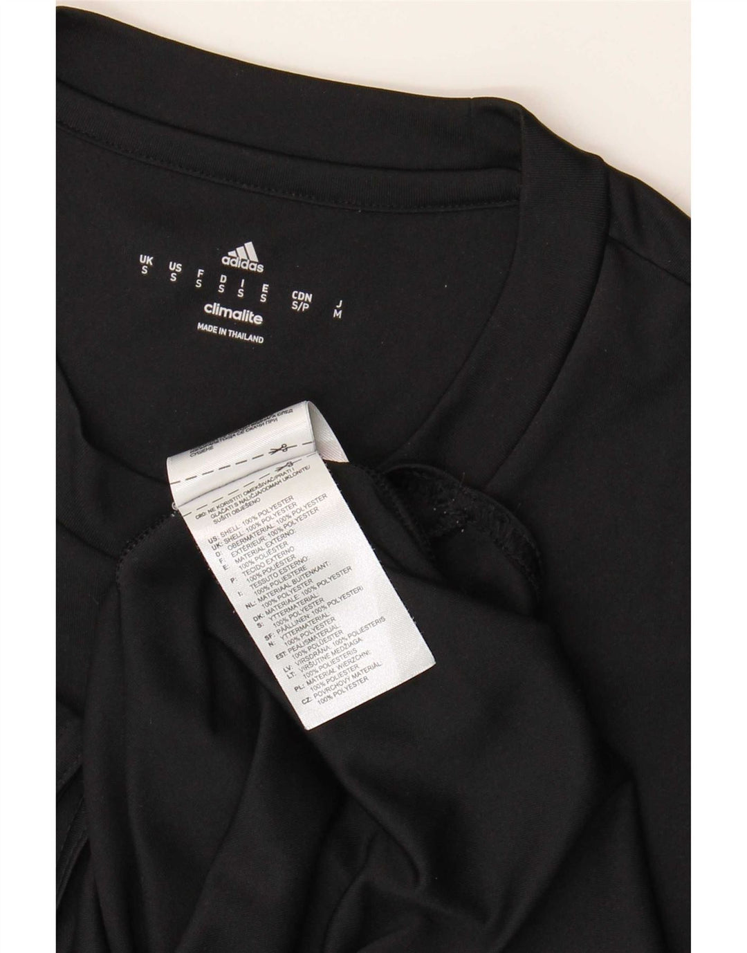 Adidas Męska koszulka Climalite Top, mała, czarna, z poliestru