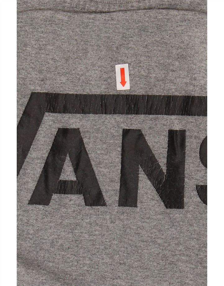 Damski sweter z grafiką VANS UK 14, duży, szary