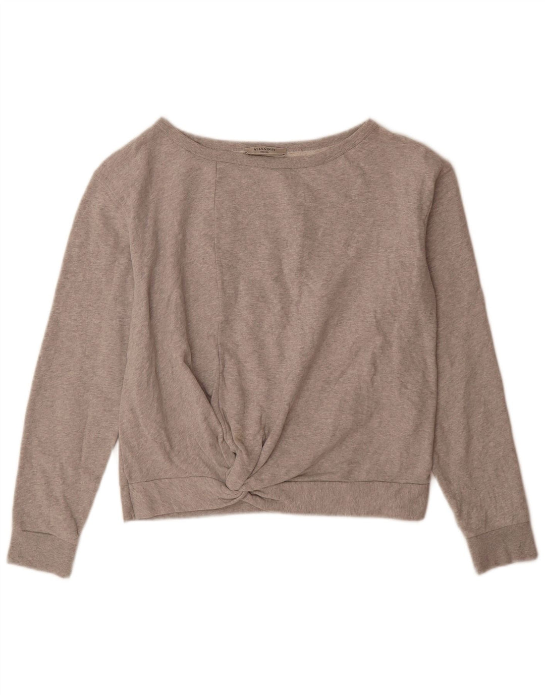 Damska bluza oversize All Saints UK 10, mała, szara bawełna