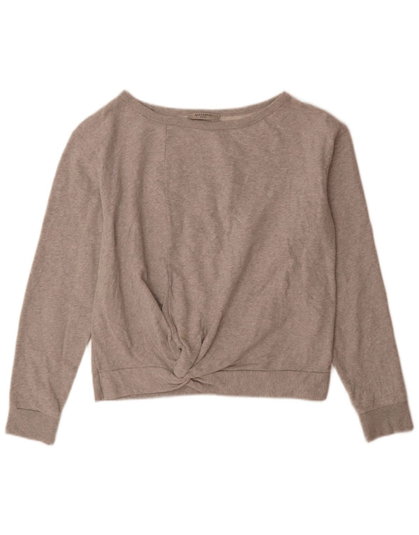 Damska bluza oversize All Saints UK 10, mała, szara bawełna