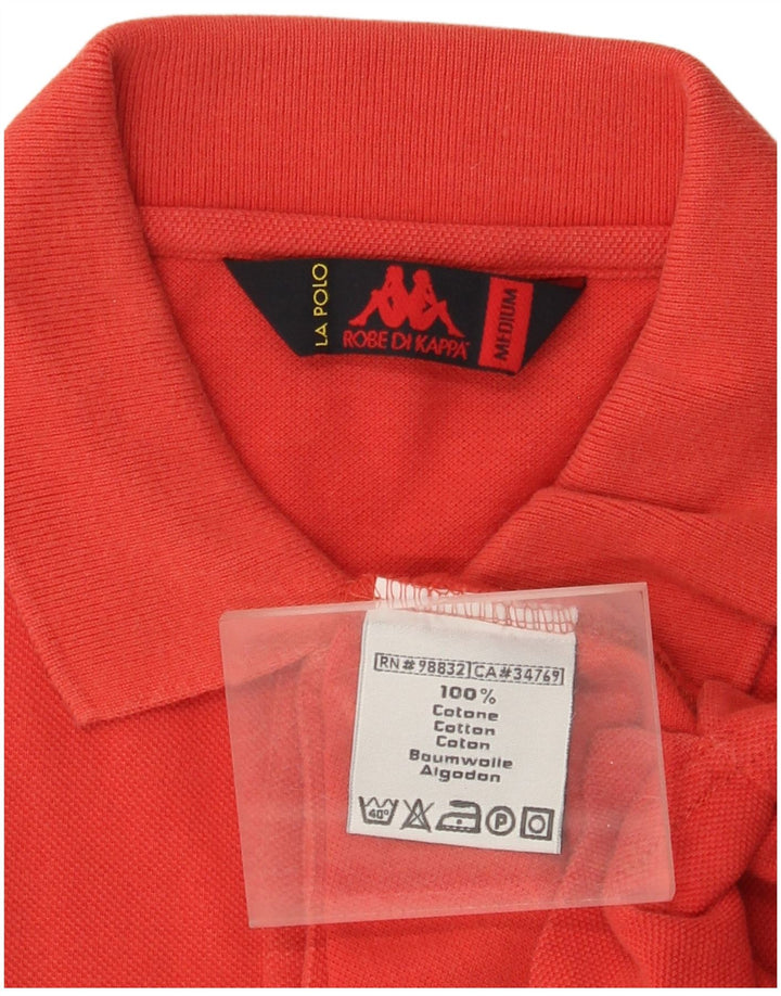 Męska koszulka polo Kappa, średnia, pomarańczowa, bawełniana
