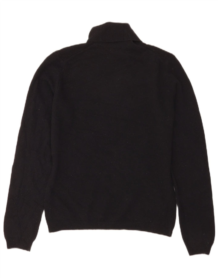 Damski sweter z golfem Benetton UK 12, średni czarny