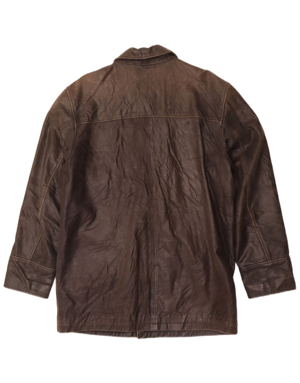 Męska kurtka skórzana Celio UK 36 Small Brown