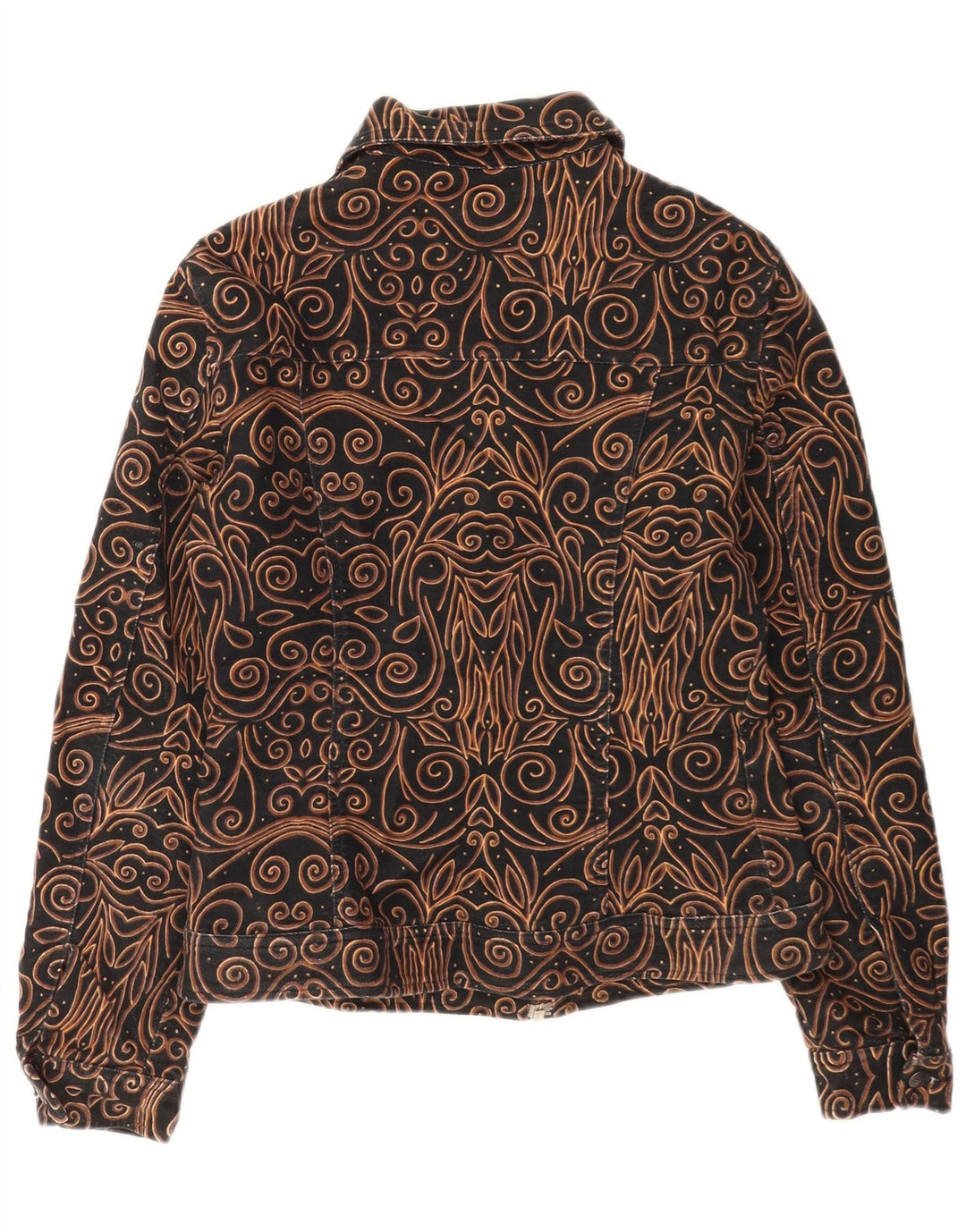 Kurtka damska Utility Vintage UK 14, średnia czarna Paisley