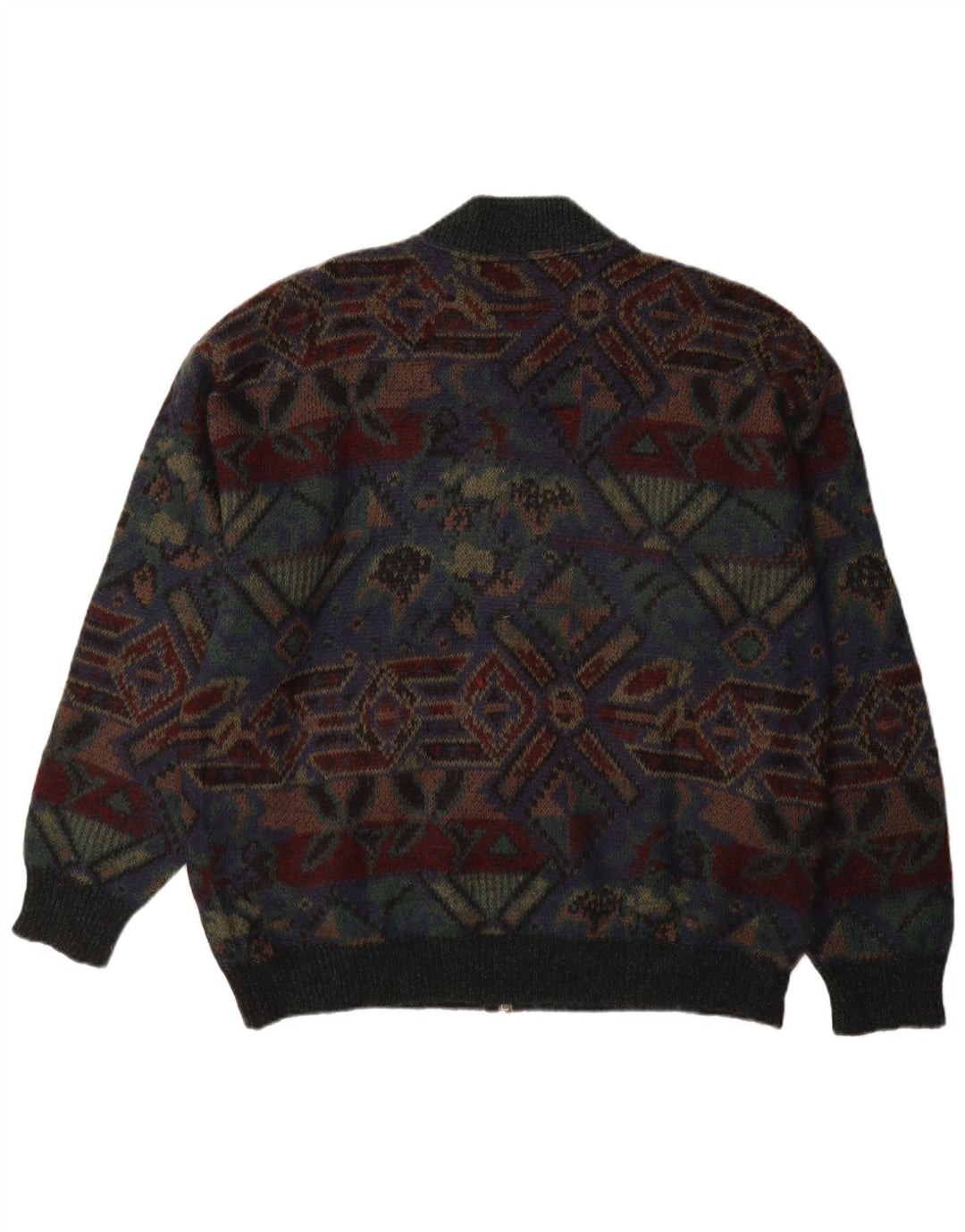 Męski sweter zapinany na zamek Peter Brown IT 52, duży, wielokolorowy, etniczny