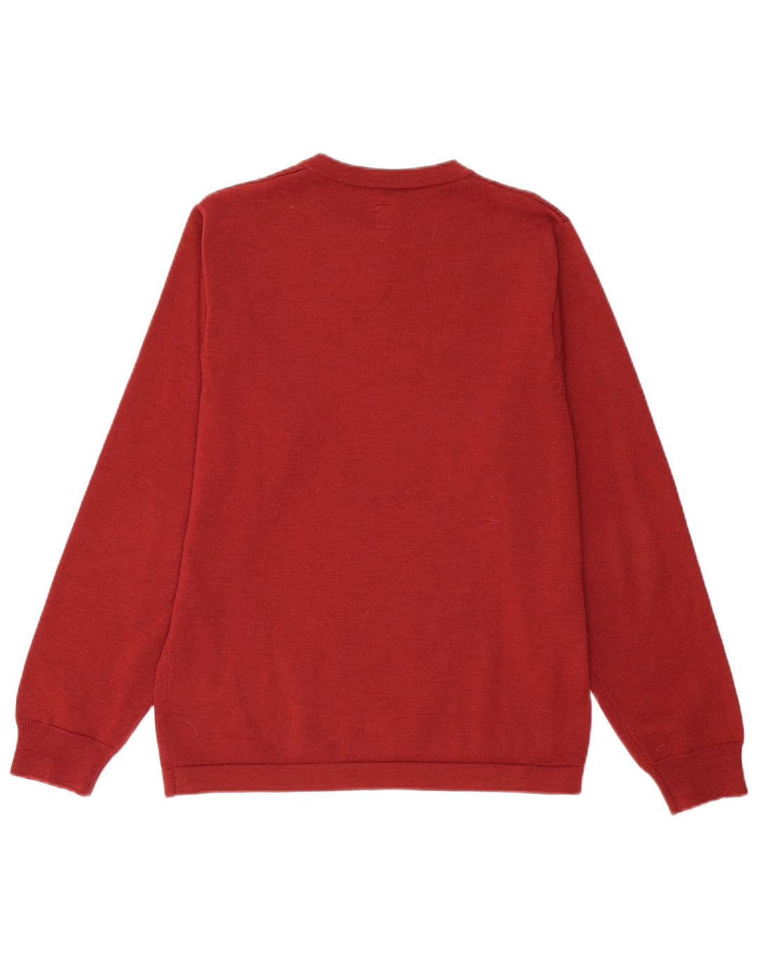 Męski sweter ADIDAS z dekoltem w kształcie litery V, mała, bordowa wełna