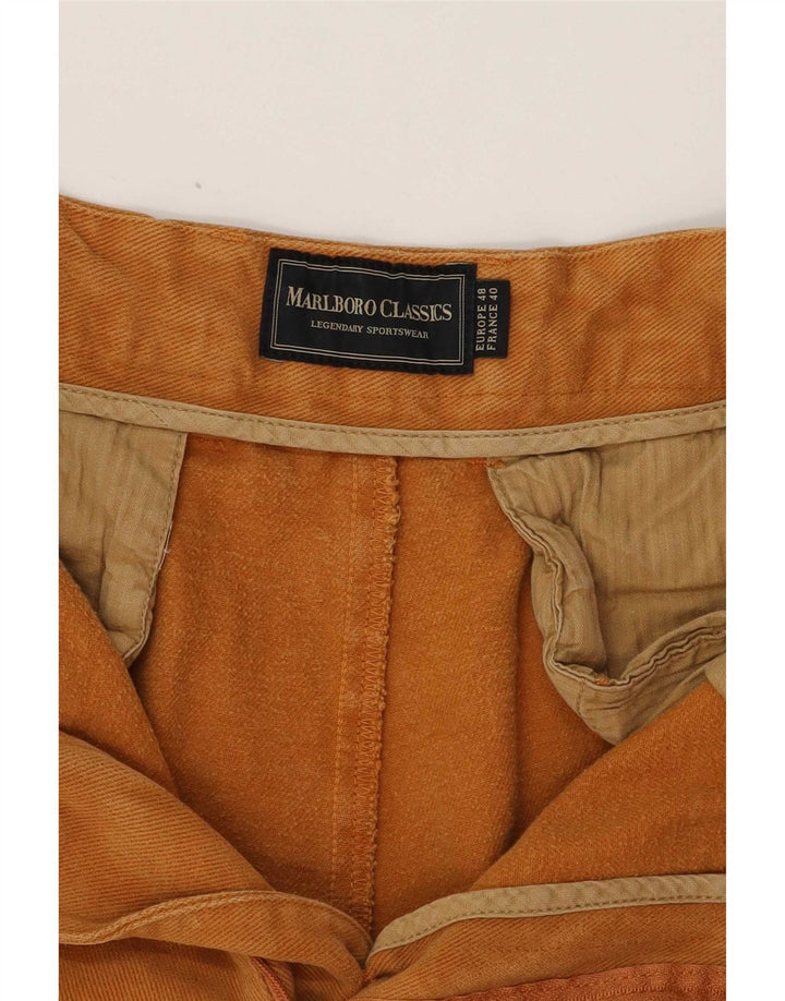 Męskie proste spodnie chino Marlboro Classics EU 48 Medium W31 L34 brązowe