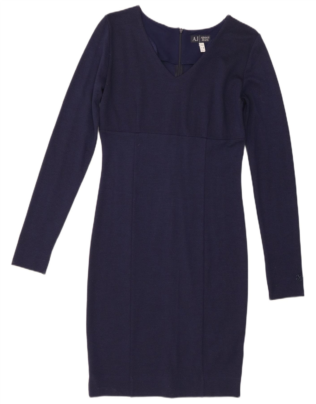 Damska sukienka płaszczowa z długim rękawem Armani Jeans EU 40 Średni granatowy wiskoza