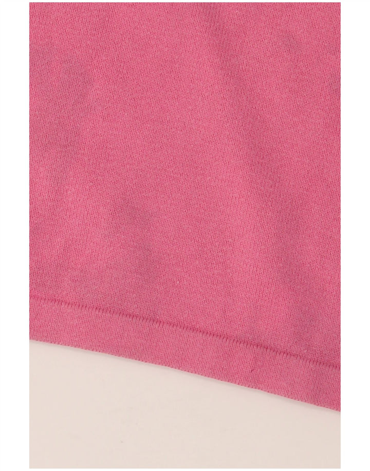 Damska koszulka polo BENETTON UK 16, duża, zielona, bawełniana w bloki kolorów