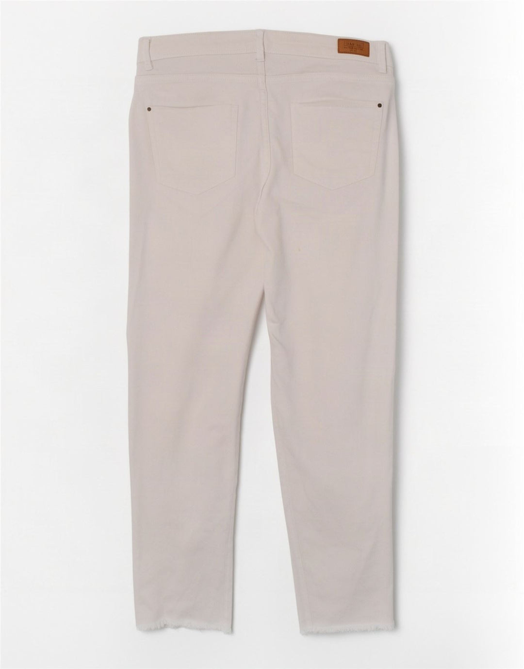 Damskie jeansy Zara Trafaluc Cropped EU 40 Medium W30 L23 Białe
