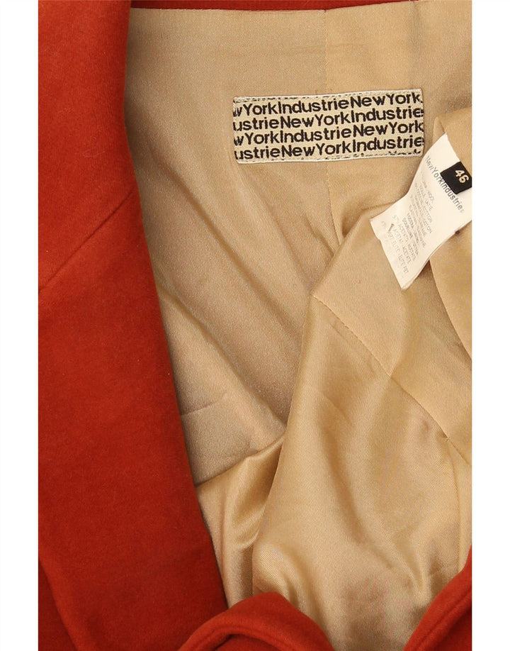 Płaszcz damski New York Industrie IT 46, duży, czerwony, wełniany