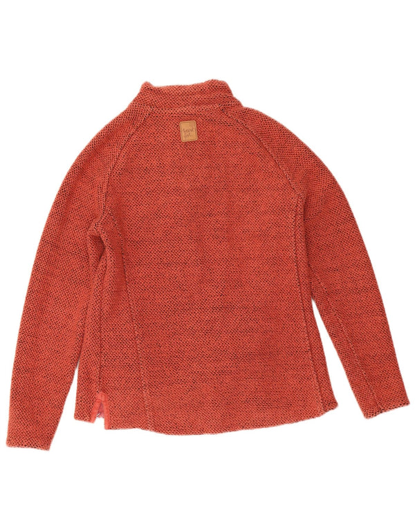 Damska bluza oversize Weird Fish z zamkiem błyskawicznym, UK 10, mała pomarańczowa