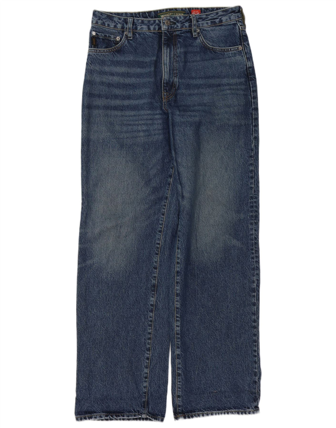 Męskie luźne dżinsy Superdry W30 L32 Niebieskie, bawełniane