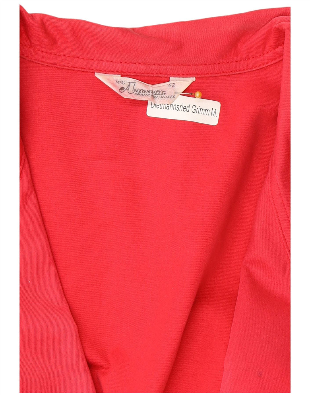 Vintage damski sweter rozpinany z podwójnymi piersiami IT 42 średni róż