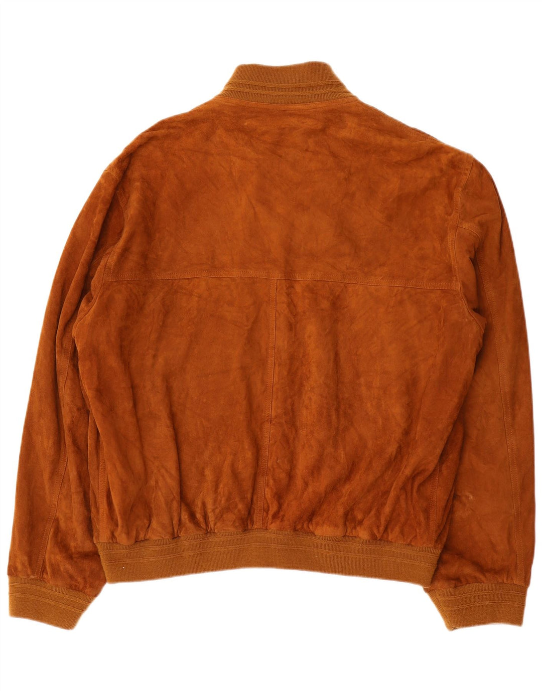 Vintage męska zamszowa kurtka bomber IT 56 3XL brązowa skóra